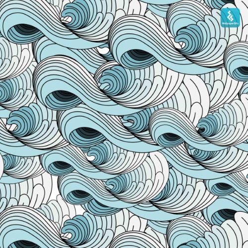 Swirls of Joy Japanese Wallpaper
