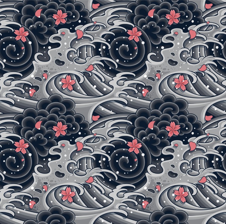 Backgrounds Japanese Wave Pattern, japanese pattern HD phone wallpaper |  Pxfuel