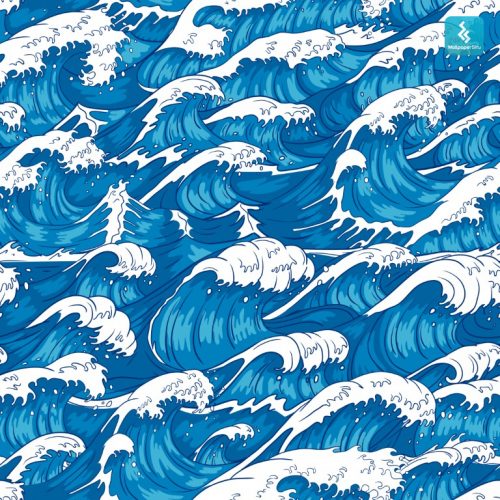 Sea of Calm Japanese Wallpaper