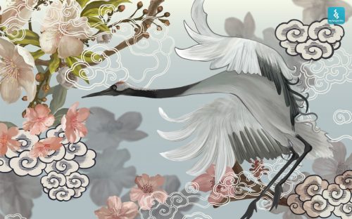 Crane Bird Japan Wallpaper