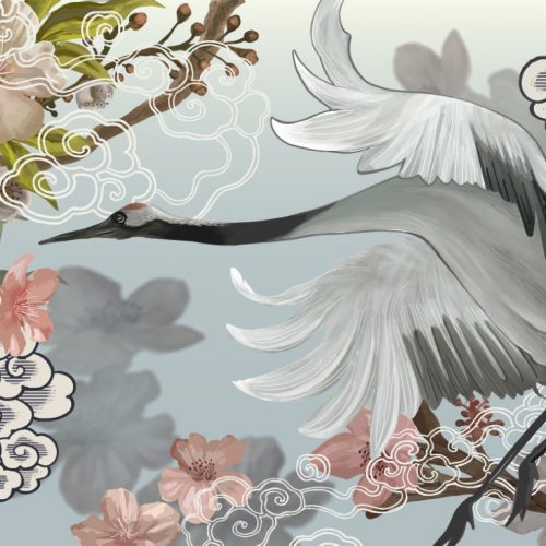 Crane Bird Japan Wallpaper