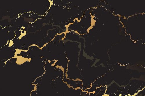 Gold and Dark Marble Wallpaper (SM-Marble-015)