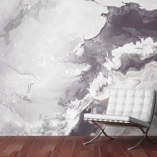 Classy Monochrome Marble Wallpaper (SM-Marble-017)