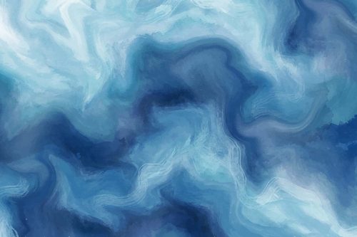 Blue Clouds Marble Wallpaper (SM-Marble-027)