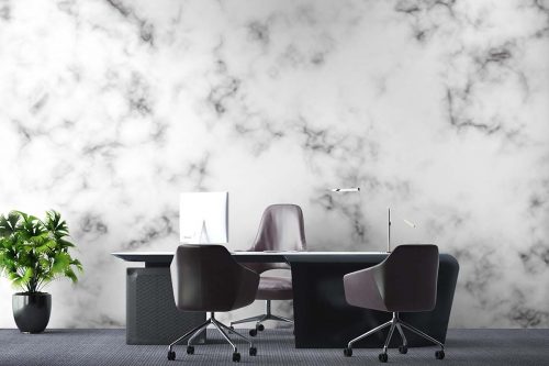 The Cloud White Marble Wallpaper (SM-Marble-046)