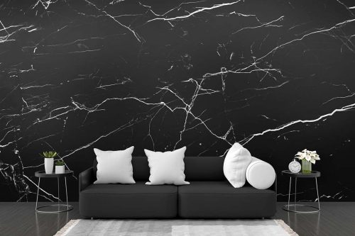 Gorgeous Black Marble Wallpaper (SM-Marble-049)