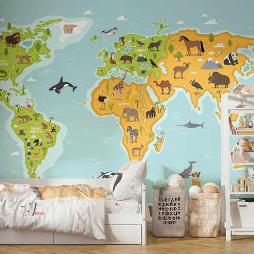 world map wallpaper with country names