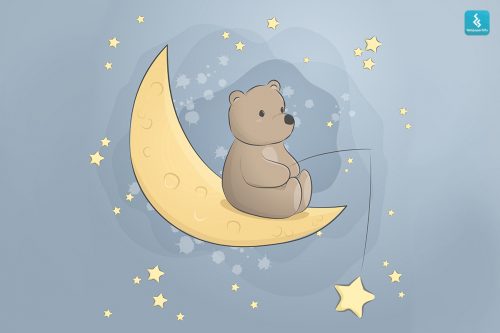 Cute Teddy Bear Wallpaper (SM-Kids-125)