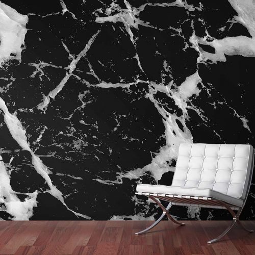 Black Granite Marble Wallpaper (SM-Marble-083)