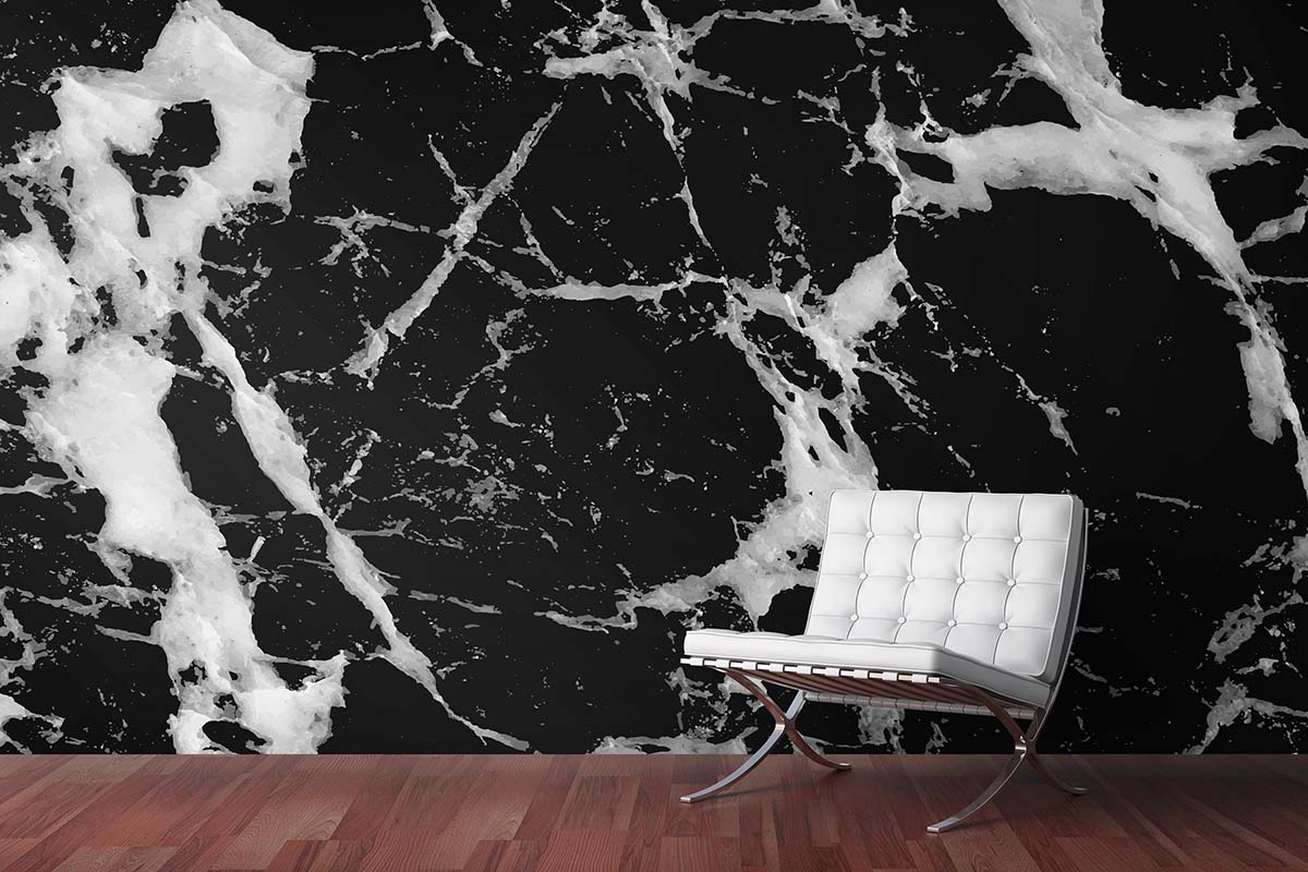 Black Granite Marble Wallpaper (SM-Marble-083)