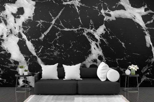 Black Granite Marble Wallpaper (SM-Marble-083)