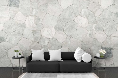 White Rock Stone Marble Wallpaper (SM-Marble-091)