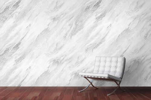 Elegant White Shinning Marble Wallpaper (SM-Marble-093)