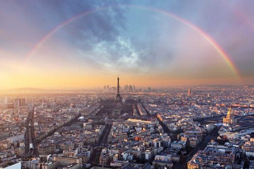 Rainbow in Paris City Wallpaper (SMP-City-010)