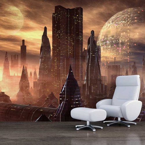 Futuristic Alien City Wallpaper (SMP-City-016)