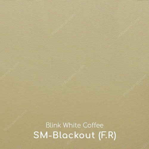 Roller Blinds - SM-Blackout (F.R) -Blink_White_Coffee