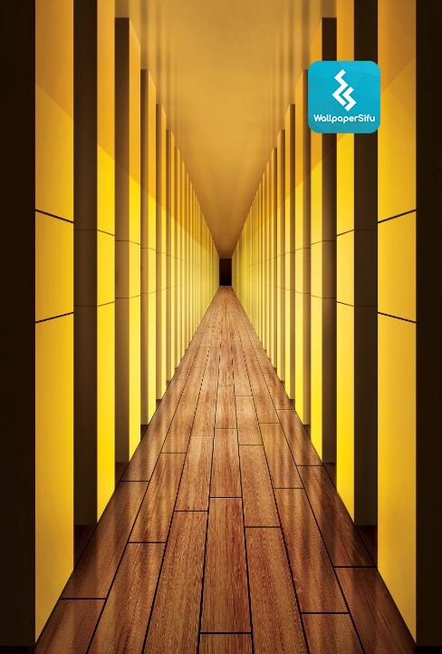 3D corridor Wallpaper