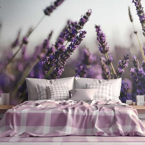 Lavender Minimalist Floral wallpaper 2